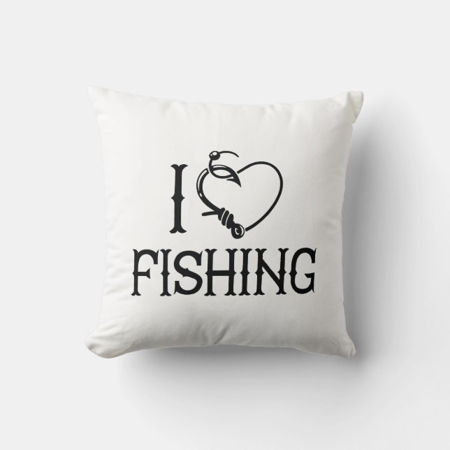 I Love Fishing Cushion (Front)