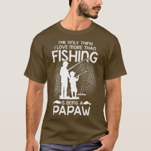 I Love Fishing Papaw Grandpa Grandson Special T-Shirt