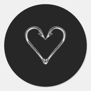 I love fishing performance classic round sticker