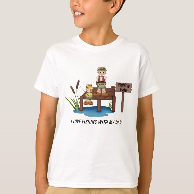 I Love Fishing With My Dad Shirt (Front)