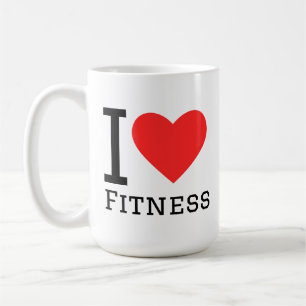 I love fitness coffee mug