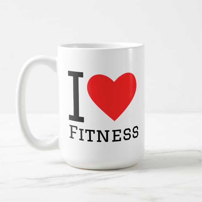 I love fitness coffee mug (Left)