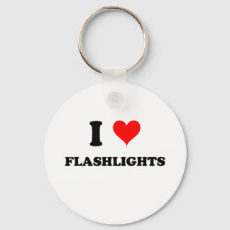 I Love Flashlights Key Ring