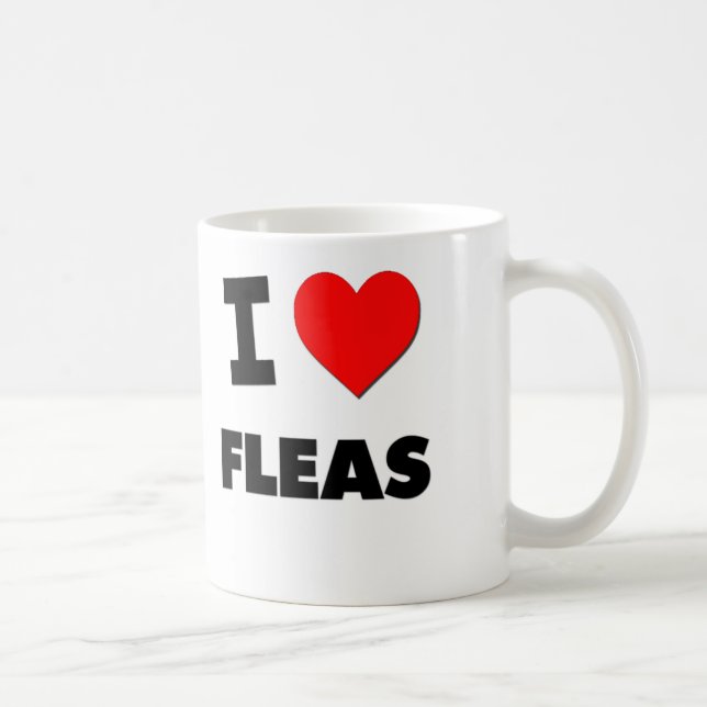 I Love Fleas Coffee Mug (Right)