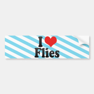 I Love Flies Bumper Sticker