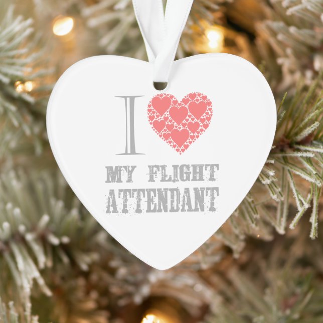 I love Flight Attendants Ornament (Tree)