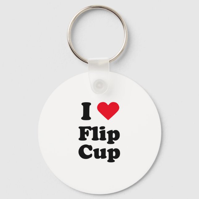 I love flip cup key ring (Front)