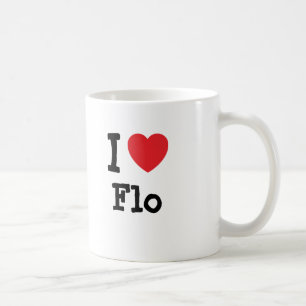 I love Flo heart T-Shirt Coffee Mug