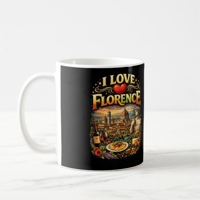 I Love Florence Coffee Mug (Left)