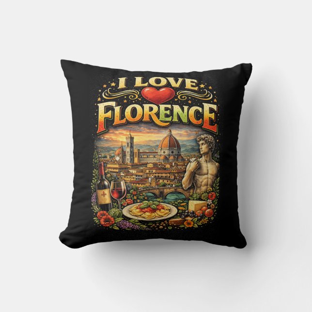 I Love Florence Cushion (Front)