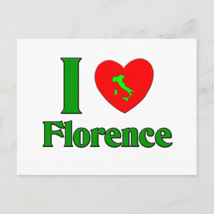 I Love Florence Italy Postcard