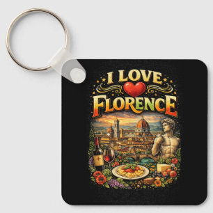 I Love Florence Key Ring