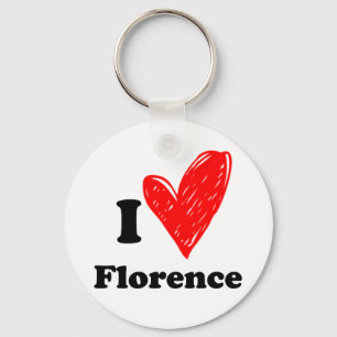 I Love Florence Key Ring