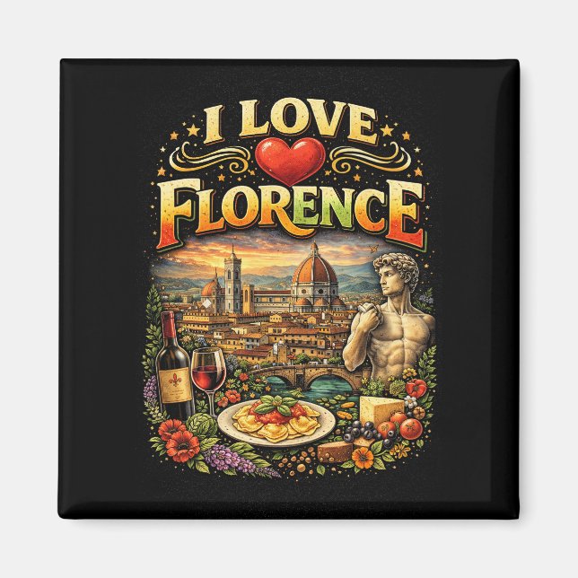 I Love Florence Magnet (Front)