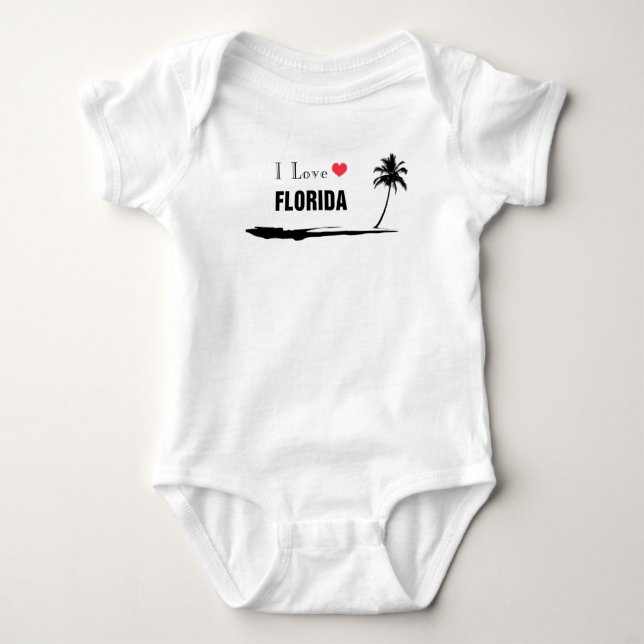 I Love Florida Baby Bodysuit (Front)