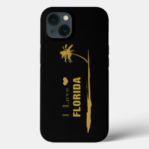 I Love Florida Gold iPhone 13 Case