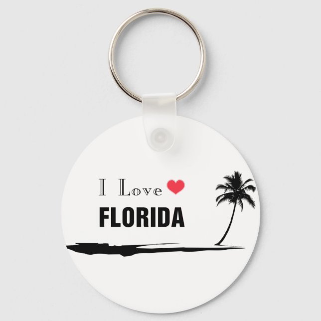 I Love Florida Key Ring (Front)