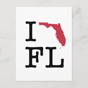 I Love Florida Postcard