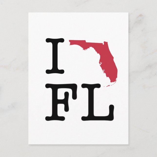 I Love Florida Postcard (Front)