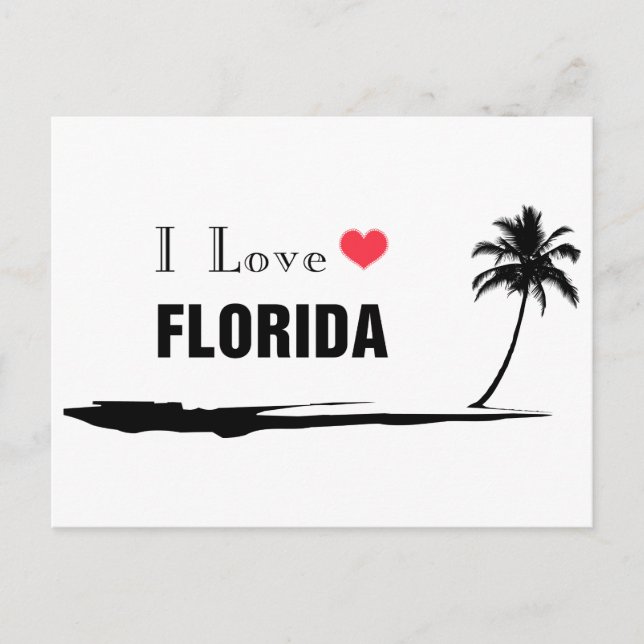 I Love Florida Postcard (Front)