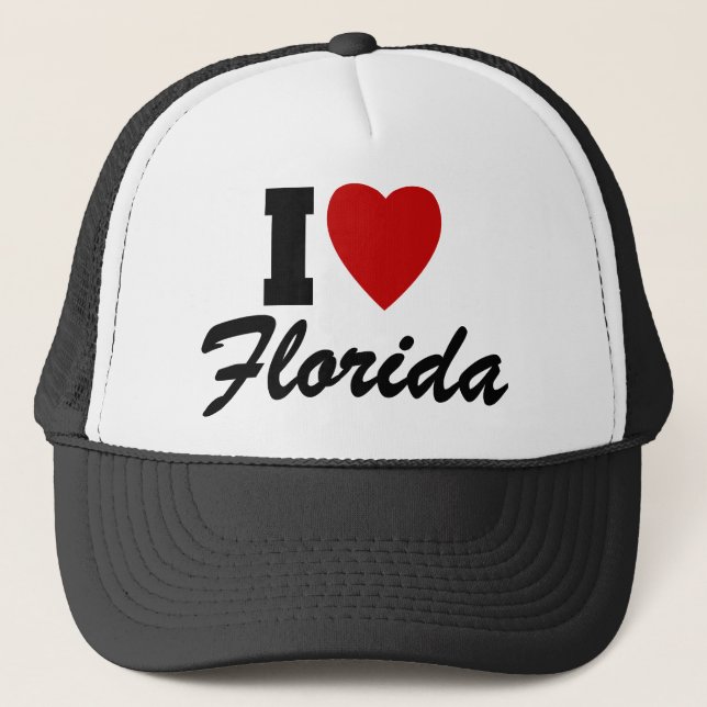 I Love Florida Trucker Hat (Front)