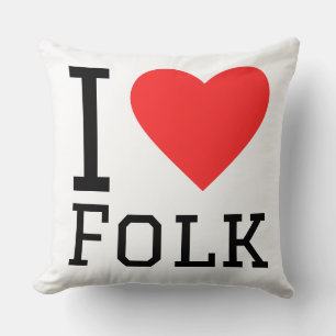 I love folk cushion