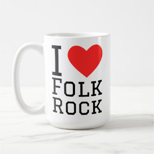 I love folk rock coffee mug