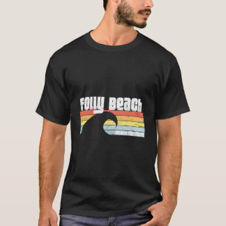 I Love Folly Beach South Carolina Atlantic Ocean W T-Shirt