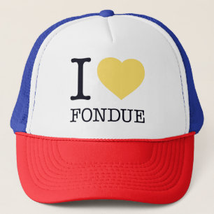 I LOVE FONDUE TRUCKER HAT