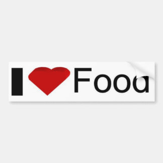 I love food bumper sticker