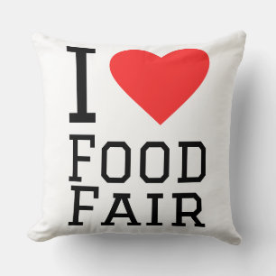 I love food fair cushion