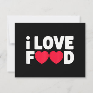 I Love Food Funny Foodie Gift for Men