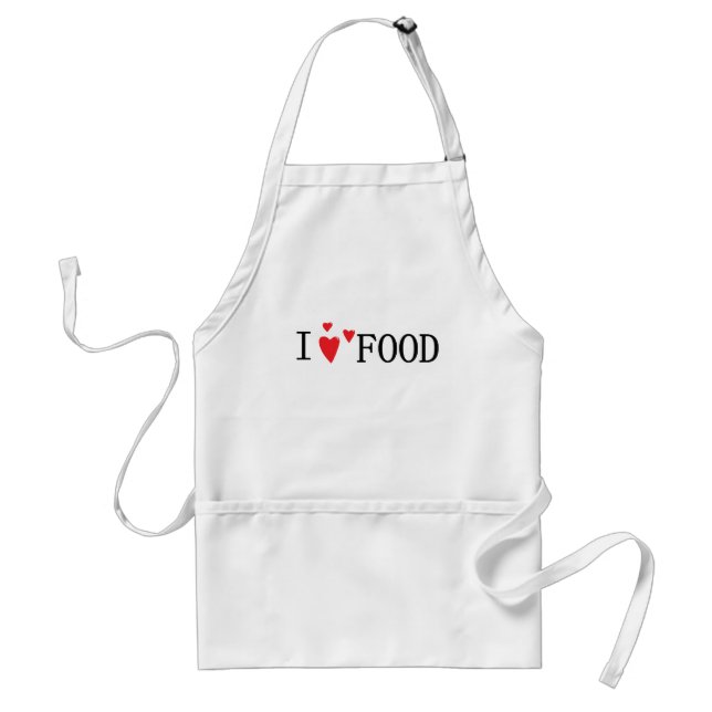 I Love Food Standard Apron (Front)