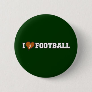 I Love Football 6 Cm Round Badge