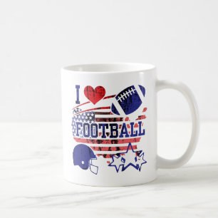 I Love Football (American Football) Coffee Mug