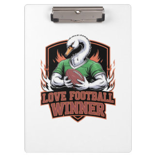 I love football  clipboard