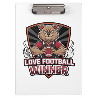I love football  clipboard
