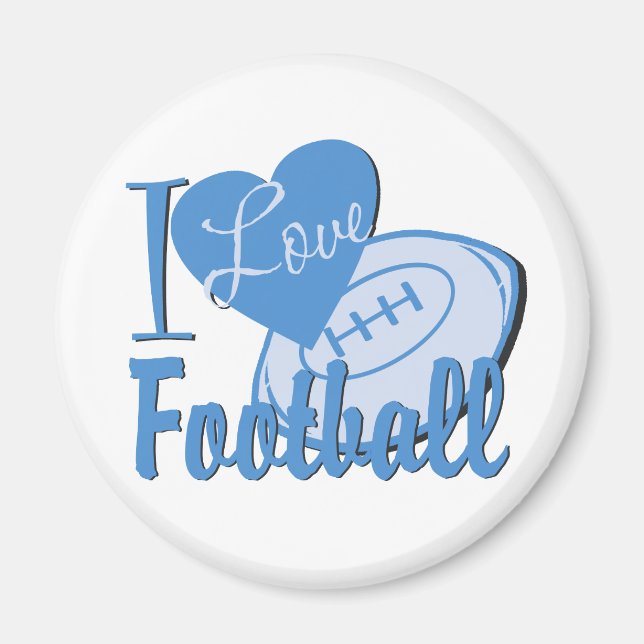 I Love Football Magnet (Front)