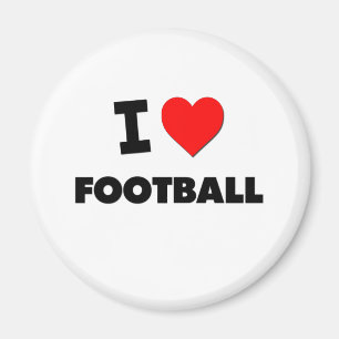 I Love Football Magnet
