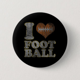 I Love Football Men Women Kids 6 Cm Round Badge