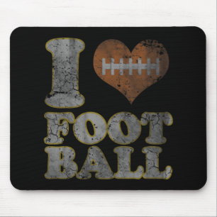 I Love Football Men Women Kids Mouse Mat