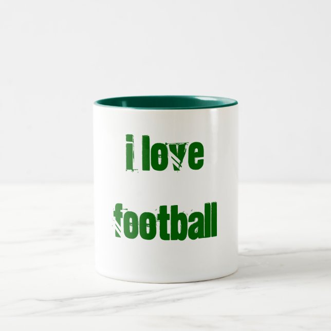 I love football mug (Center)