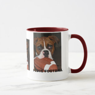  I LOVE FOOTBALL MUG
