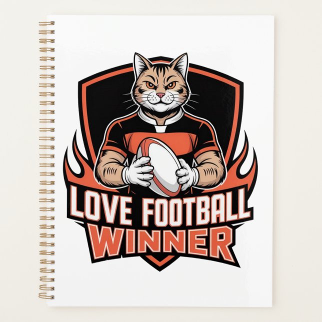 I love football  planner (Front)