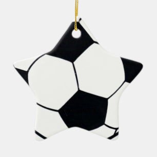 I Love Football (Soccer) Heart of the Game: I Love Ceramic Tree Decoration