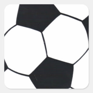 I Love Football (Soccer) Heart of the Game: I Love Square Sticker