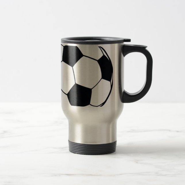 I Love Football (Soccer) Heart of the Game: I Love Travel Mug (Right)