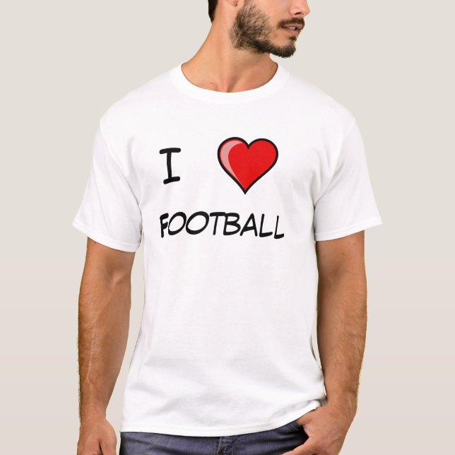I love Football T-Shirt (Front)