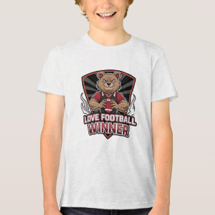 I love football  Tri-Blend shirt
