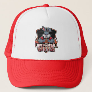 I love football  trucker hat